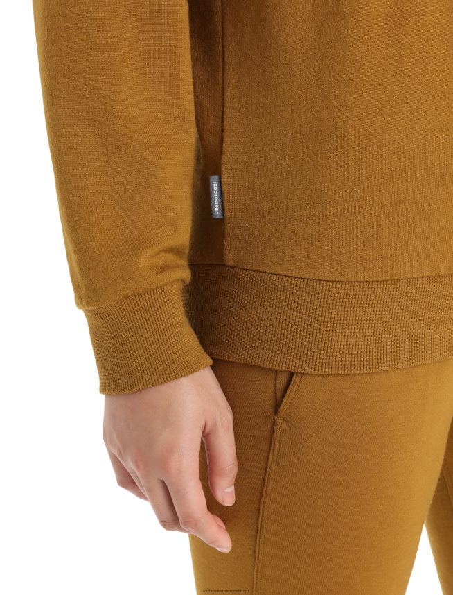 Icebreaker îmbrăcăminte cuișoare femei hanorac cu mânecă lungă merino crush DL46T905