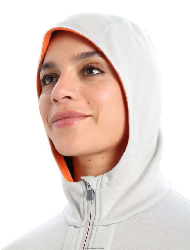 Icebreaker îmbrăcăminte eter/bliţ femei hanorac cu mânecă lungă cu fermoar merino quantum iii DL46T897