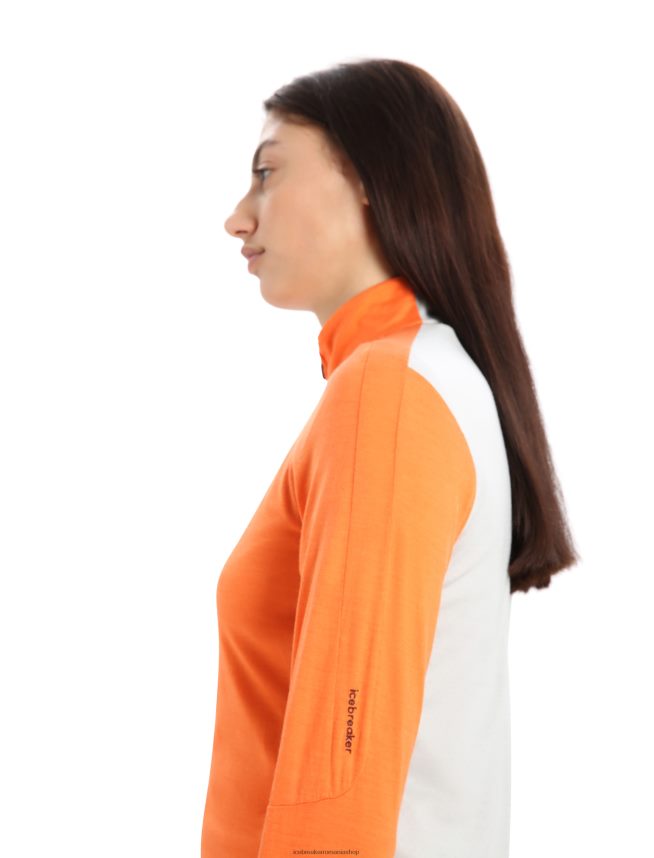 Icebreaker îmbrăcăminte flash/eter femei geaca zoneknit merinos cu maneca lunga cu fermoar DL46T851