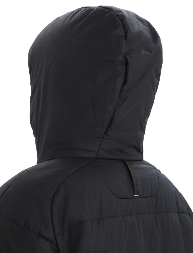 Icebreaker îmbrăcăminte negru femei geaca merinoloft collingwood ii 3q cu gluga DL46T685