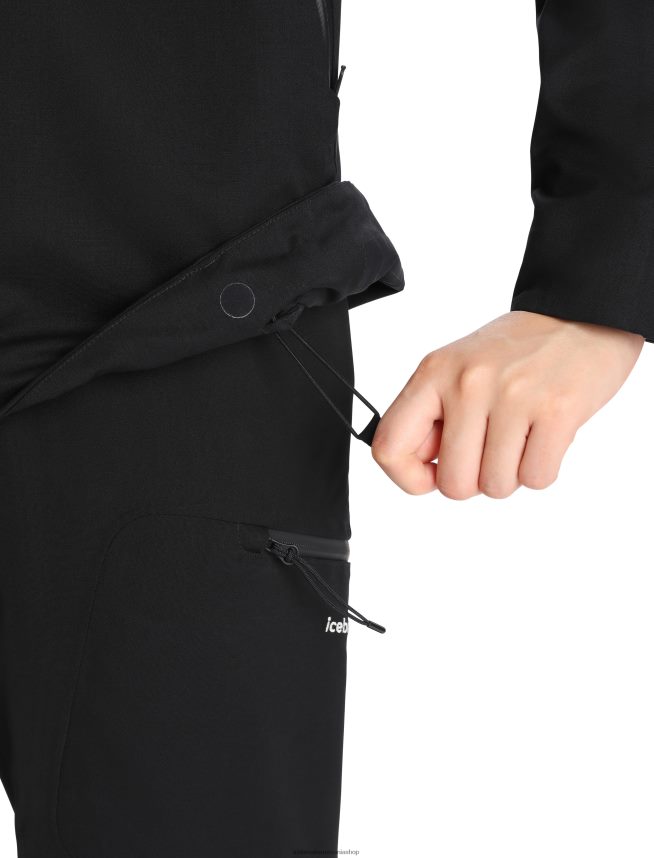 Icebreaker îmbrăcăminte negru femei jachetă cu glugă shell+ merinos DL46T827