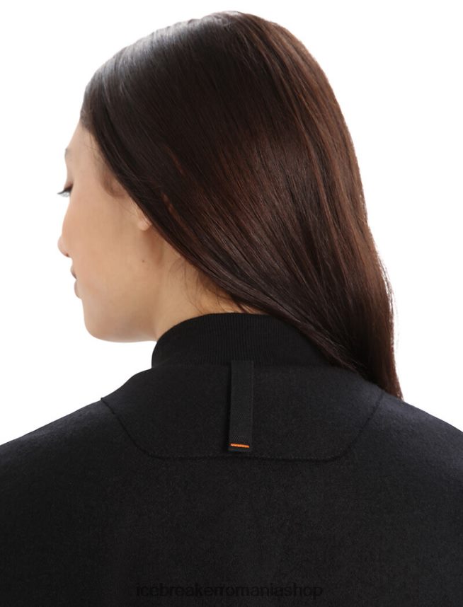 Icebreaker îmbrăcăminte negru femei parka city label shell+ merino 4 în 1 DL46T686