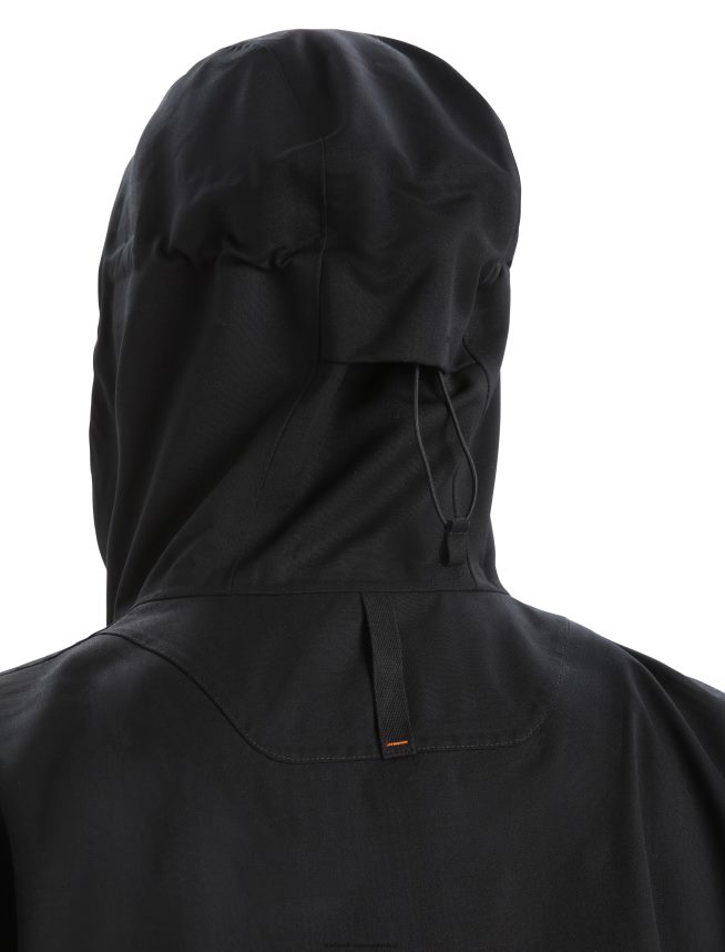 Icebreaker îmbrăcăminte negru femei parka city label shell+ merino 4 în 1 DL46T686