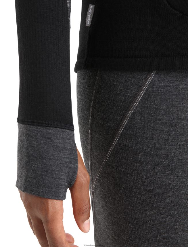 Icebreaker îmbrăcăminte negru femei vestă izolată zoneknit merinos DL46T684