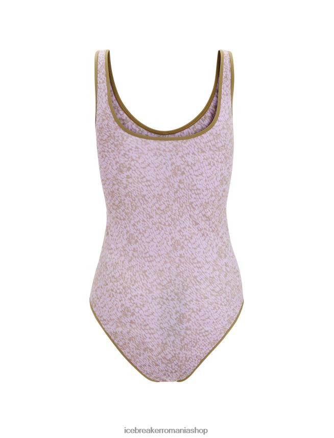 Icebreaker îmbrăcăminte alge/ceata violet femei body tank merino queens DL46T545