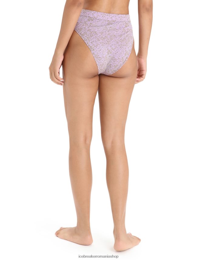 Icebreaker îmbrăcăminte alge/ceata violet femei slip merino queens cu tăietură înaltă DL46T556