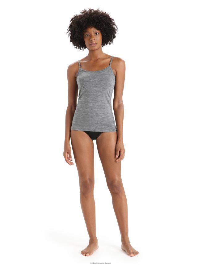Icebreaker îmbrăcăminte gritstone heather femei merino siren cami singlet DL46T538
