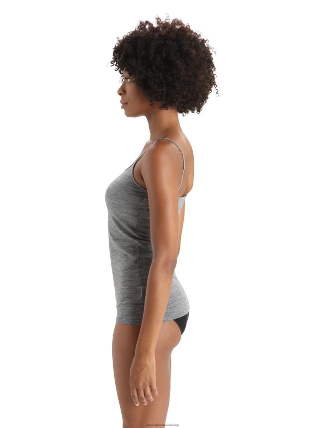 Icebreaker îmbrăcăminte gritstone heather femei merino siren cami singlet DL46T538