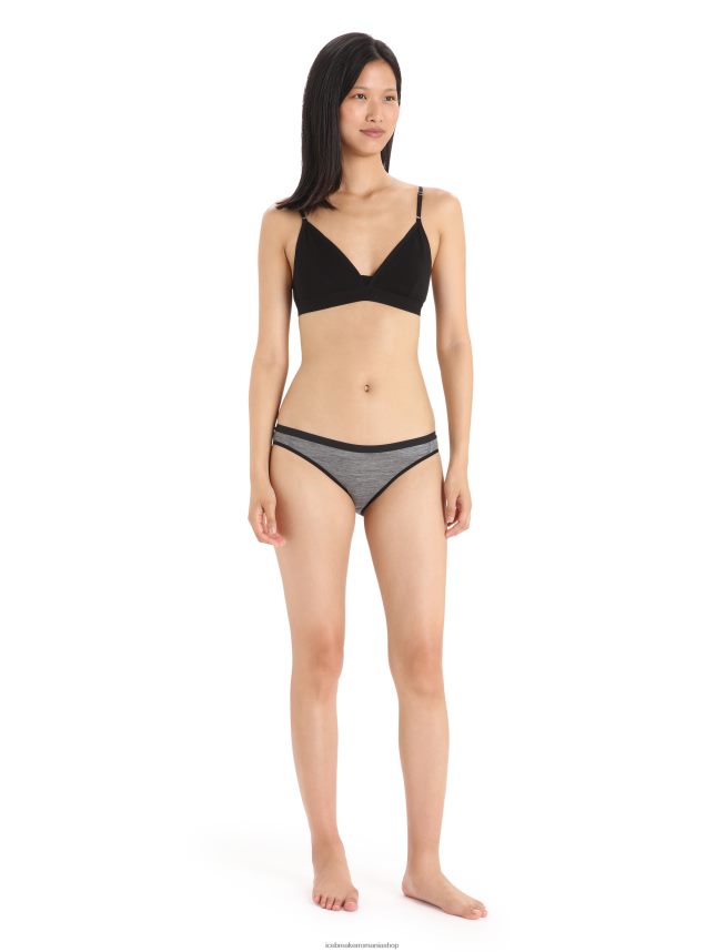 Icebreaker îmbrăcăminte gritstone heather femei slip de bikini cu sirena merinos DL46T502
