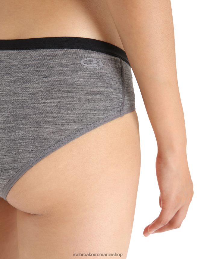 Icebreaker îmbrăcăminte gritstone heather femei slip hipkini sirena merinos DL46T514