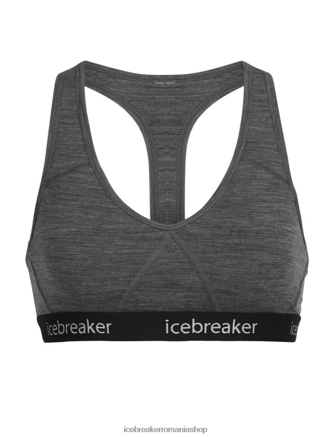 Icebreaker îmbrăcăminte gritstone heather femei sutien merino sprite racerback DL46T524