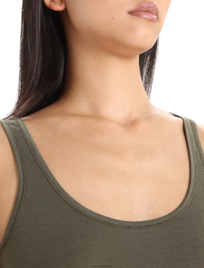 Icebreaker îmbrăcăminte loden femei maiou cu sirenă merinos DL46T531