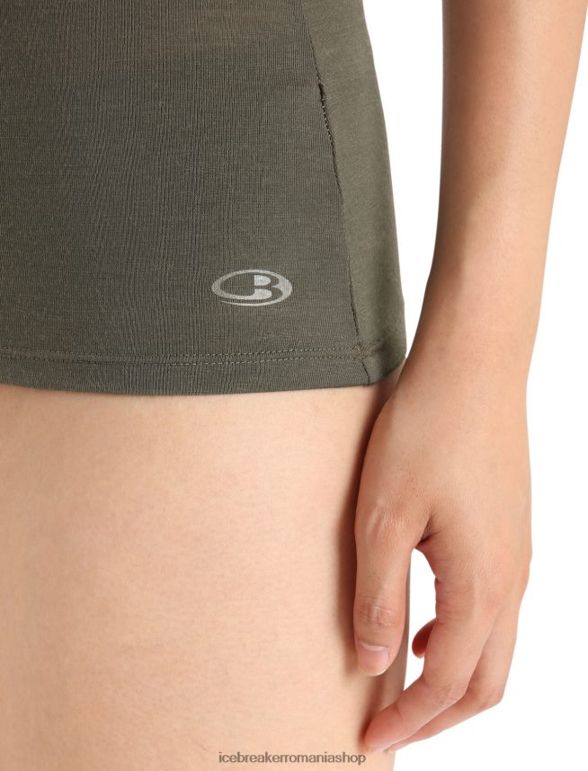 Icebreaker îmbrăcăminte loden femei maiou cu sirenă merinos DL46T531