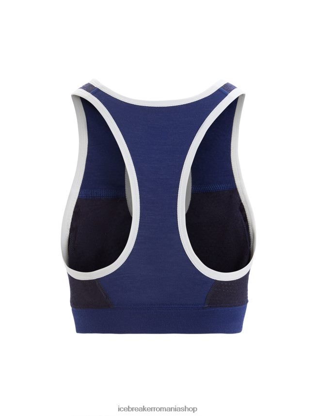 Icebreaker îmbrăcăminte marina regală/marina de la miezul nopții femei sutien sport zoneknit merinos DL46T542