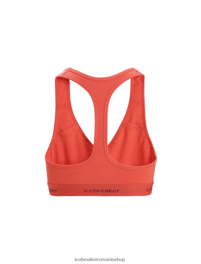 Icebreaker îmbrăcăminte pământ vibrant femei sutien merino sprite racerback DL46T526