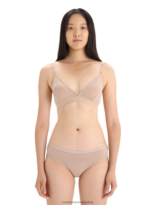 Icebreaker îmbrăcăminte pralină femei sutien căptușit cu sirenă din merino DL46T510