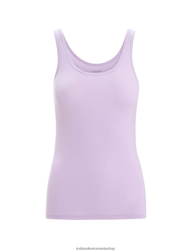 Icebreaker îmbrăcăminte privire violetă femei maiou cu sirenă merinos DL46T534