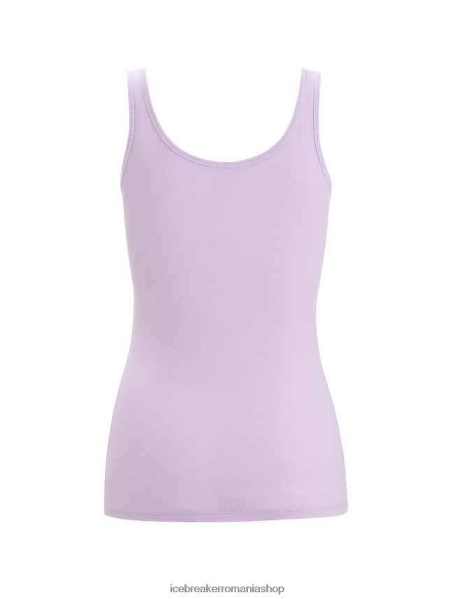 Icebreaker îmbrăcăminte privire violetă femei maiou cu sirenă merinos DL46T534