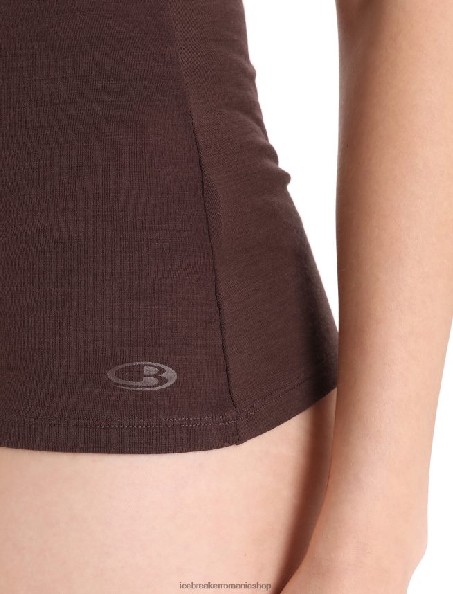 Icebreaker îmbrăcăminte umbră femei maiou cu sirenă merinos DL46T535