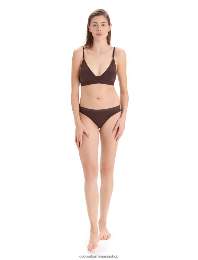 Icebreaker îmbrăcăminte umbră femei sutien căptușit cu sirenă din merino DL46T512