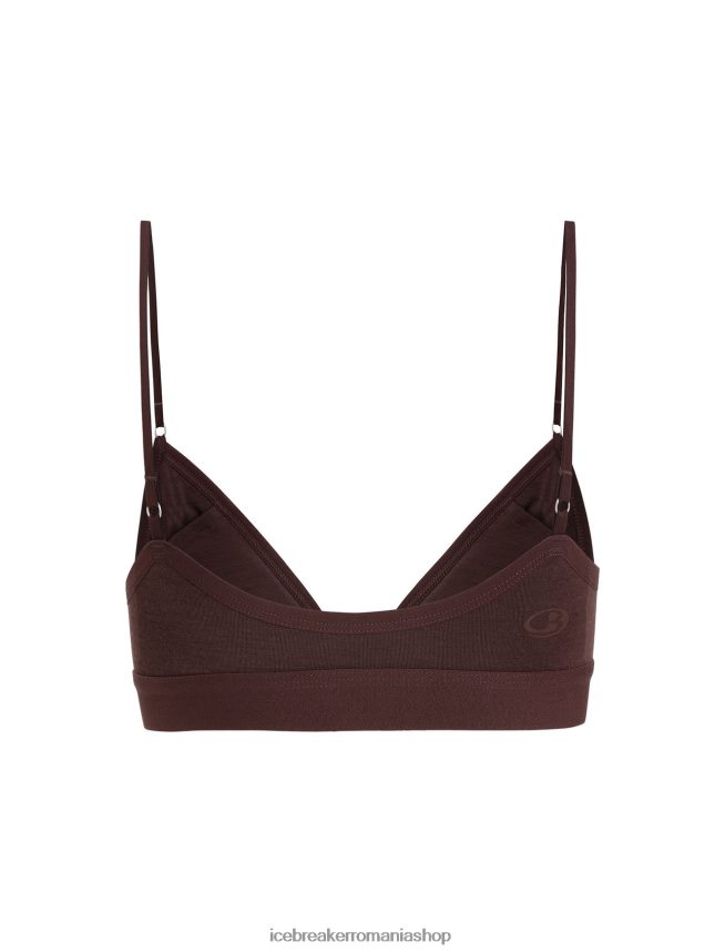 Icebreaker îmbrăcăminte umbră femei sutien căptușit cu sirenă din merino DL46T512
