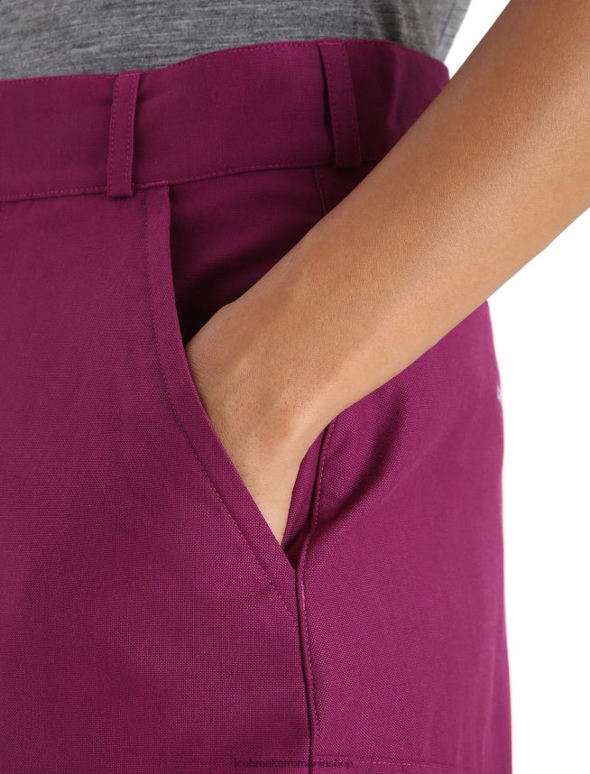 Icebreaker îmbrăcăminte du-te boabe femei pantaloni scurți de drumeție merino DL46T746