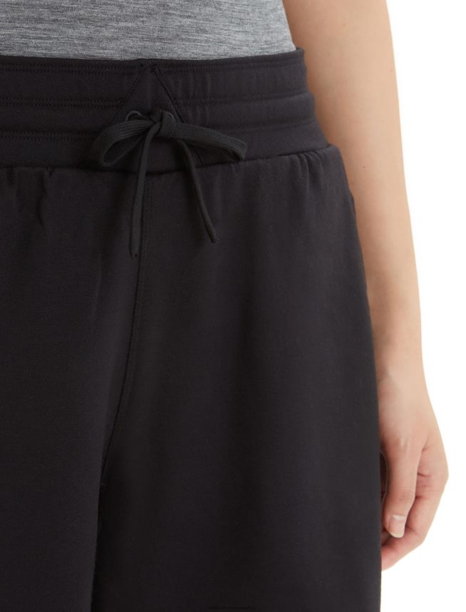 Icebreaker îmbrăcăminte negru femei pantaloni scurți merino crush DL46T740