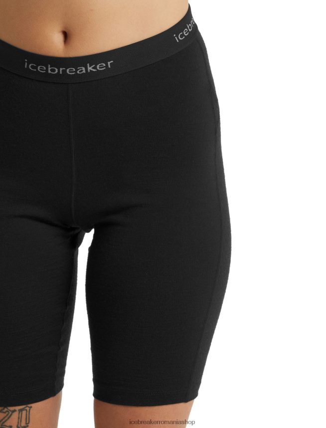 Icebreaker îmbrăcăminte negru femei pantaloni scurți termici merino 200 oasis DL46T570