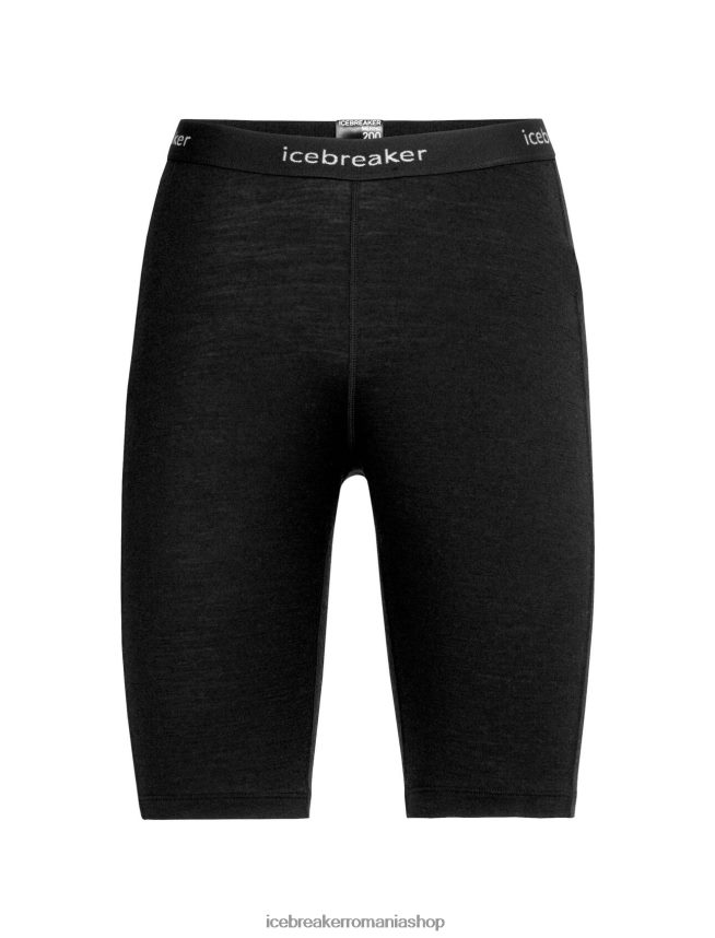 Icebreaker îmbrăcăminte negru femei pantaloni scurți termici merino 200 oasis DL46T570