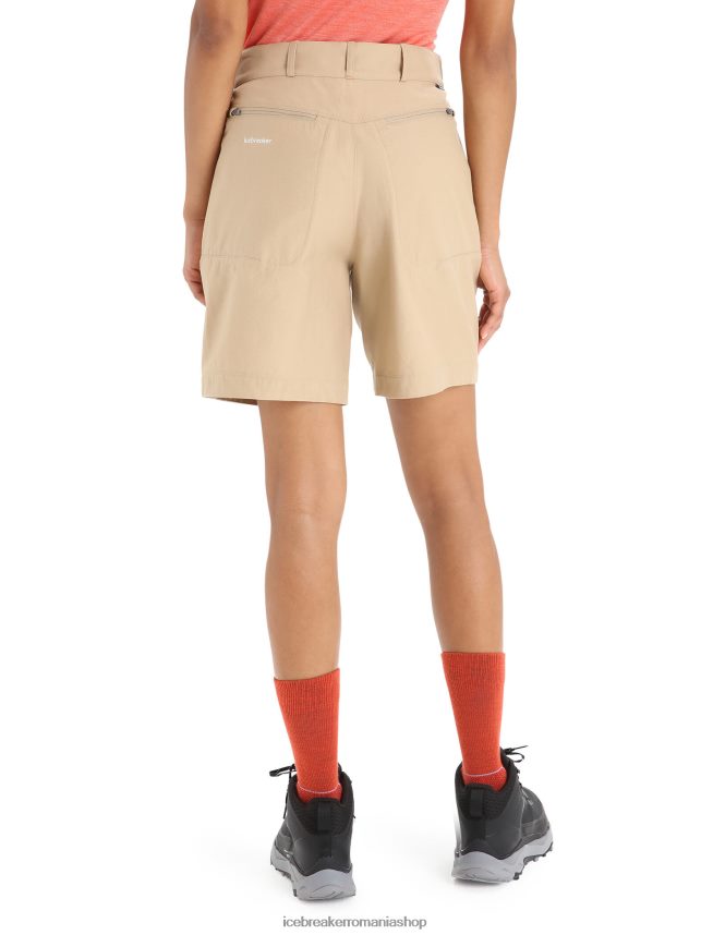 Icebreaker îmbrăcăminte nisip femei pantaloni scurți de drumeție merino DL46T747