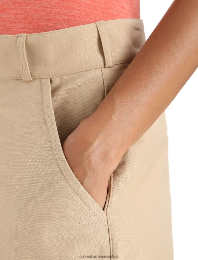 Icebreaker îmbrăcăminte nisip femei pantaloni scurți de drumeție merino DL46T747