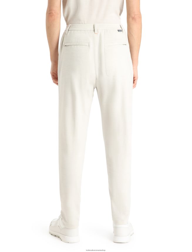 Icebreaker îmbrăcăminte ecru erica femei pantaloni interlock merinofin DL46T856