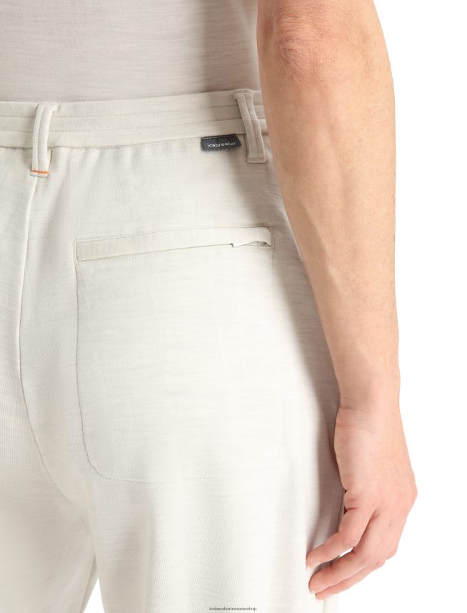 Icebreaker îmbrăcăminte ecru erica femei pantaloni interlock merinofin DL46T856