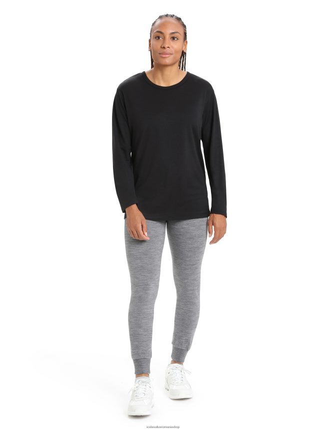 Icebreaker îmbrăcăminte gritstone heather femei pantaloni merino crush DL46T730