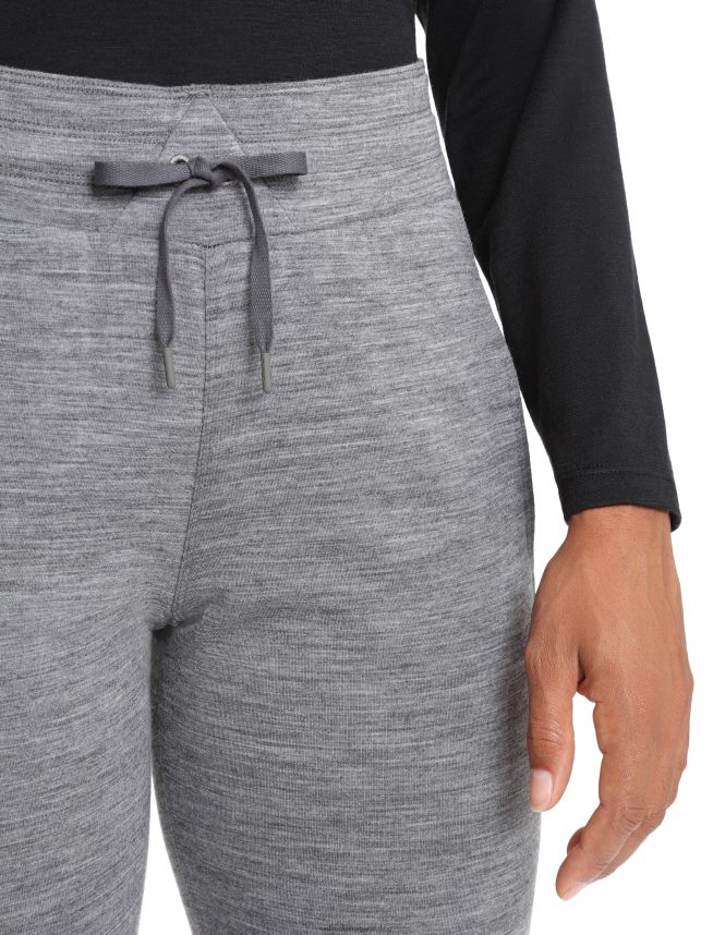 Icebreaker îmbrăcăminte gritstone heather femei pantaloni merino crush DL46T730