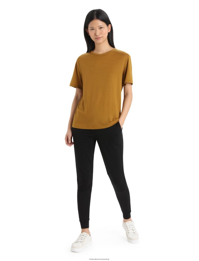 Icebreaker îmbrăcăminte negru femei jogger din merino zoneknit DL46T750