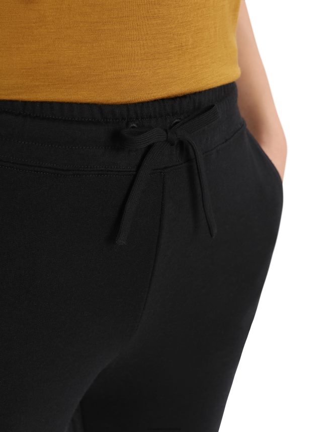 Icebreaker îmbrăcăminte negru femei jogger din merino zoneknit DL46T750