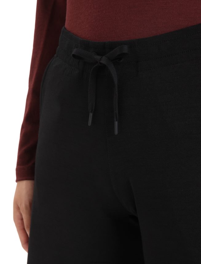 Icebreaker îmbrăcăminte negru femei pantaloni culotte cool-lite merinos Yanni DL46T796