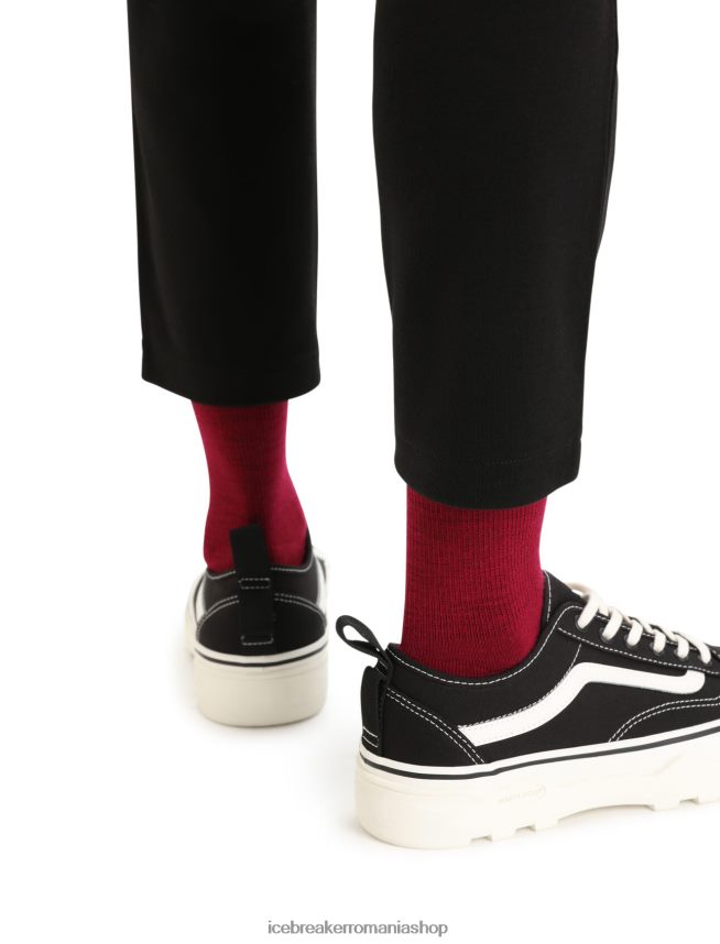 Icebreaker îmbrăcăminte negru femei pantaloni interlock merinofin DL46T748