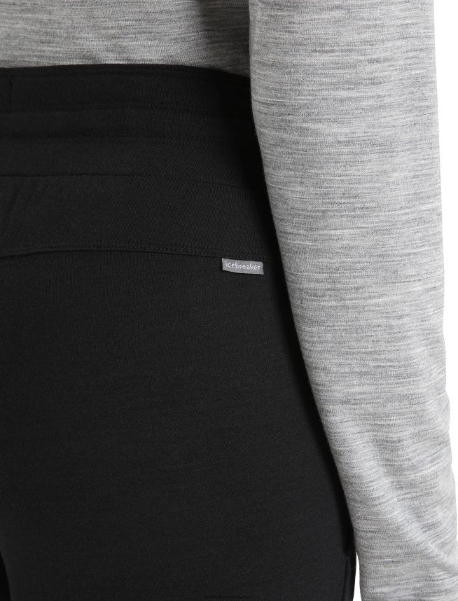 Icebreaker îmbrăcăminte negru femei pantaloni merino crush DL46T731