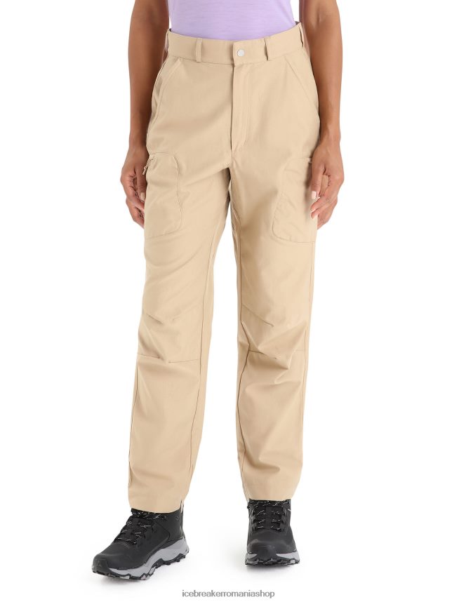 Icebreaker îmbrăcăminte nisip femei pantaloni de drumeție merinos DL46T744