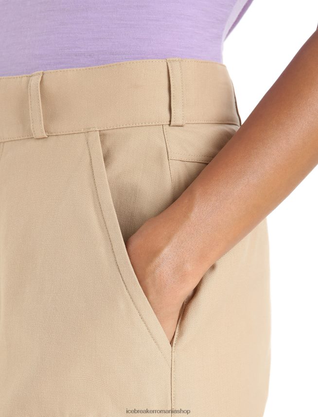 Icebreaker îmbrăcăminte nisip femei pantaloni de drumeție merinos DL46T744