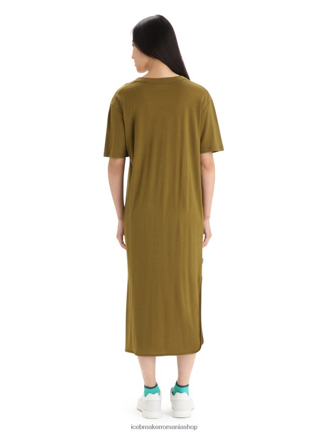 Icebreaker îmbrăcăminte alge femei rochie merinos granar DL46T726