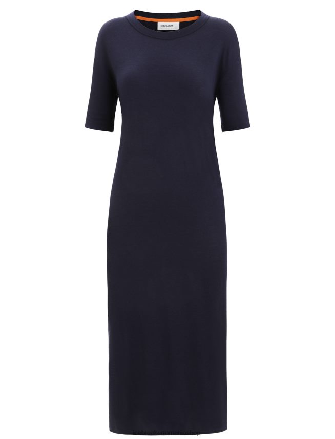 Icebreaker îmbrăcăminte marina de la miezul nopții femei rochie merinos granar DL46T727