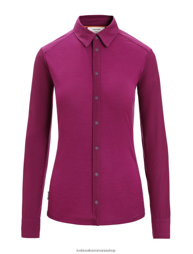 Icebreaker îmbrăcăminte du-te boabe femei top cu mânecă lungă merino hike DL46T692