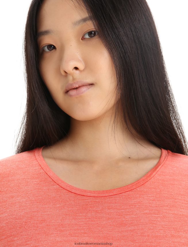 Icebreaker îmbrăcăminte erica pământească vibrantă femei tricou cu mânecă lungă merino sphere ii DL46T689