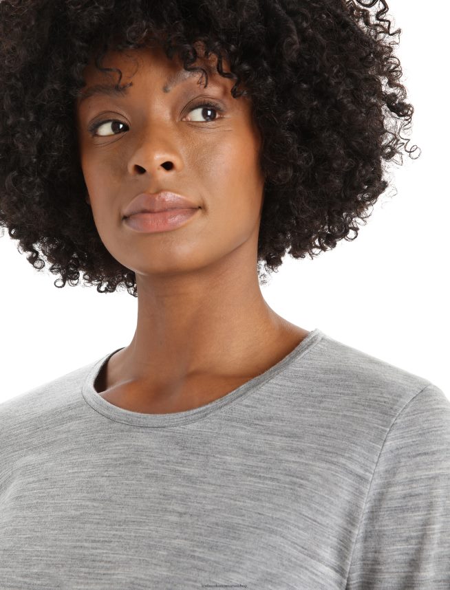 Icebreaker îmbrăcăminte metrou Heather femei tricou cu mânecă lungă merino sphere ii DL46T688