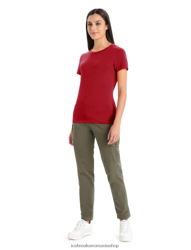 Icebreaker îmbrăcăminte cireașă femei tricou cu mânecă scurtă merino tech lite ii DL46T872