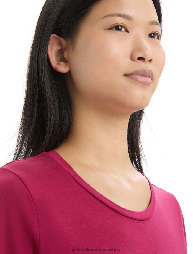 Icebreaker îmbrăcăminte cireașă femei tricou din bumbac tencel cu maneca scurta DL46T641