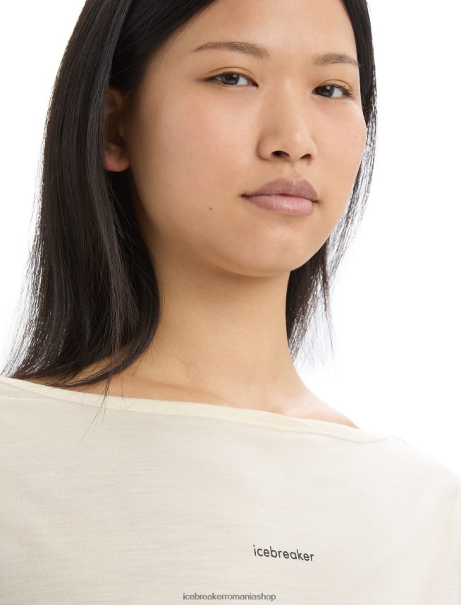 Icebreaker îmbrăcăminte cretă femei tricou zoneknit merinos cu mânecă scurtă, cu spatele deschis DL46T667